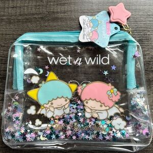 NWT Sanrio Little Twin Stars Cute Glittery Cosmetic Bag - Limited Edition